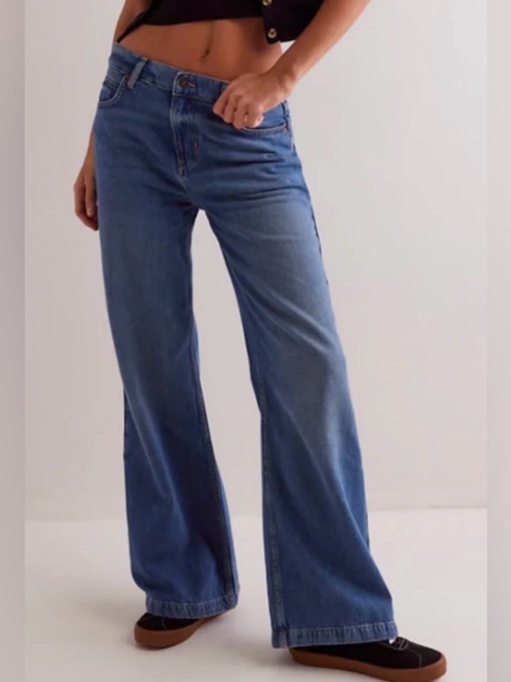 Free People We the Free Stride Jeans Straight ‘n wide - Picture 2 of 11